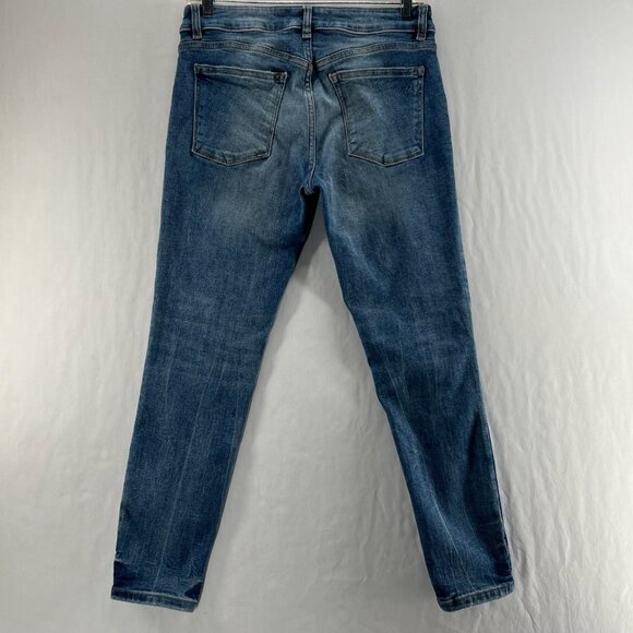 DL1961 Florence Instasculpt Cropped Jeans Women 27 Stretch Denim Skinny Leg Blue - Picture 3 of 14